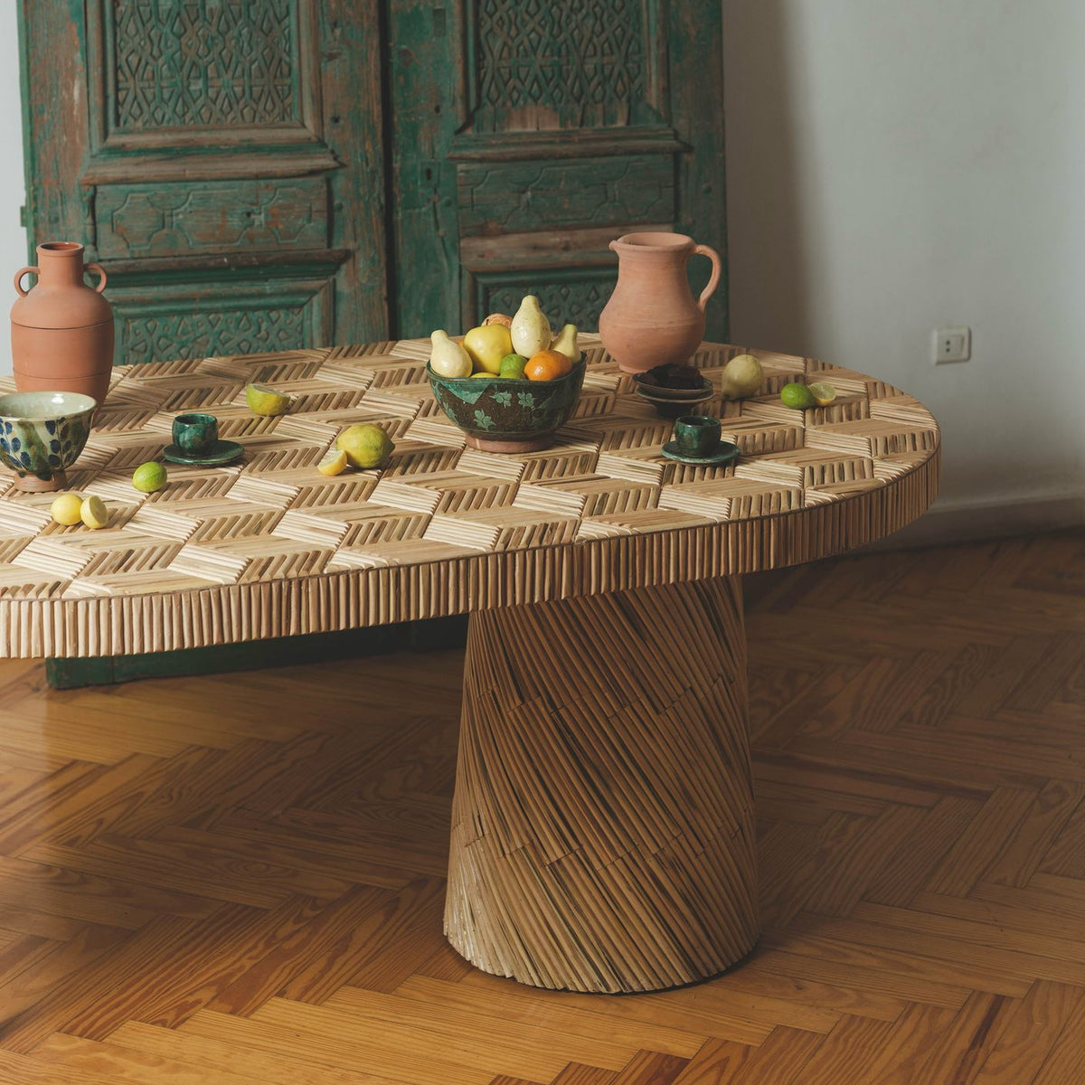 Palm rib objects by Peacock Design Studio